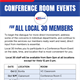 Conference Room Events Sept-Dec 2024